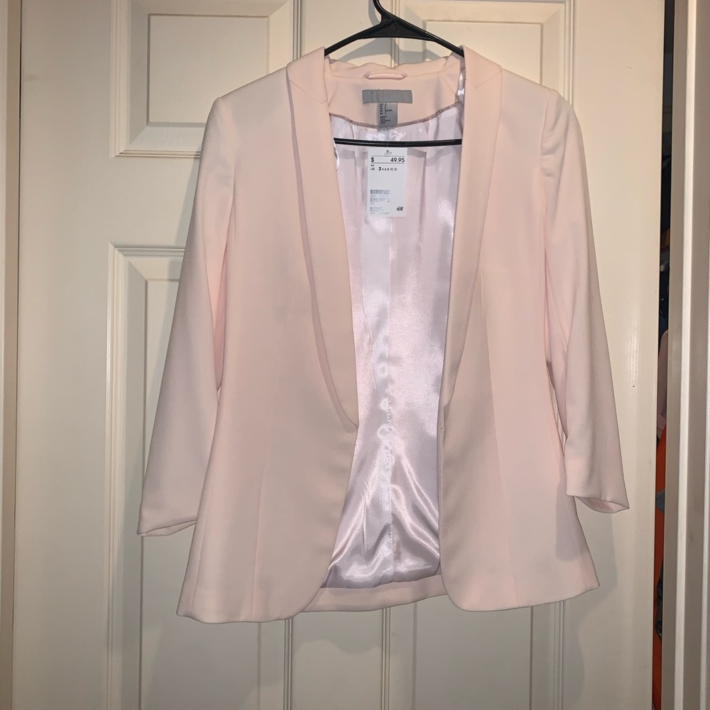 Light pink h&m blazer